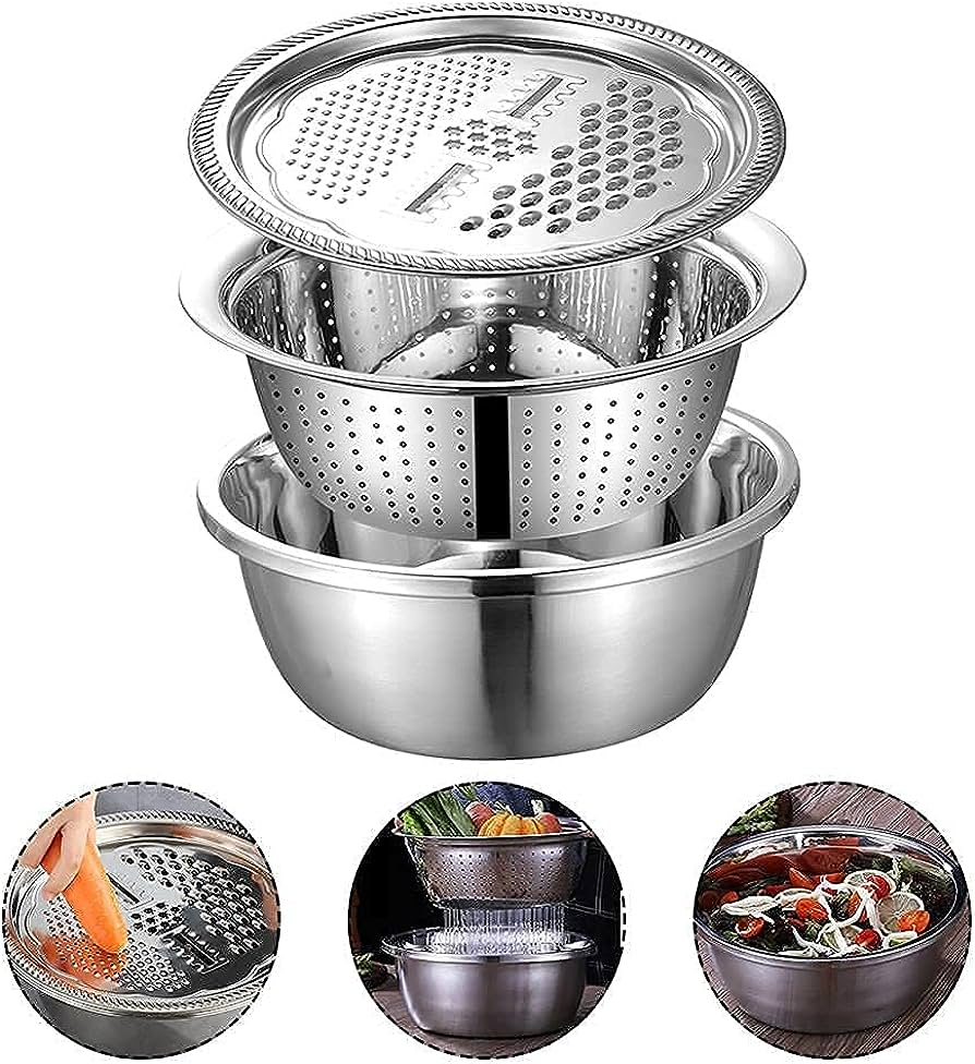 3-in-1 Stainless Steel Basin Set - Image 6