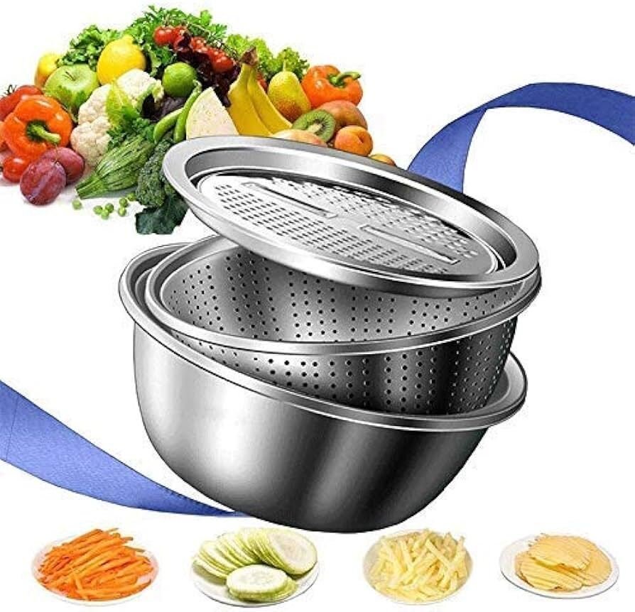 3-in-1 Stainless Steel Basin Set - Image 4