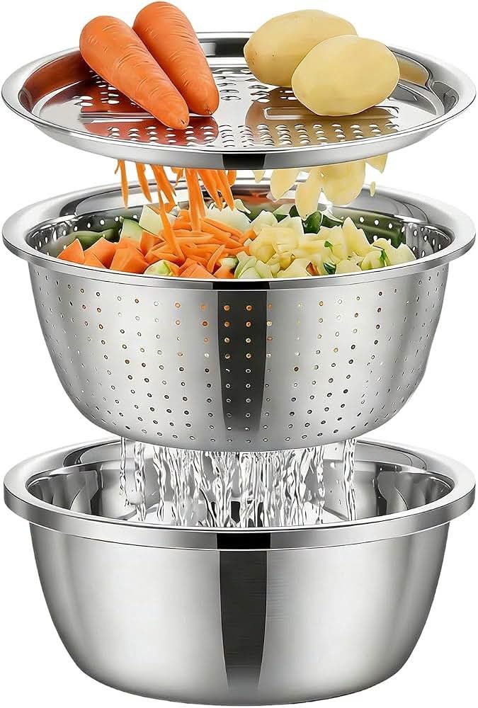 3-in-1 Stainless Steel Basin Set - Image 2