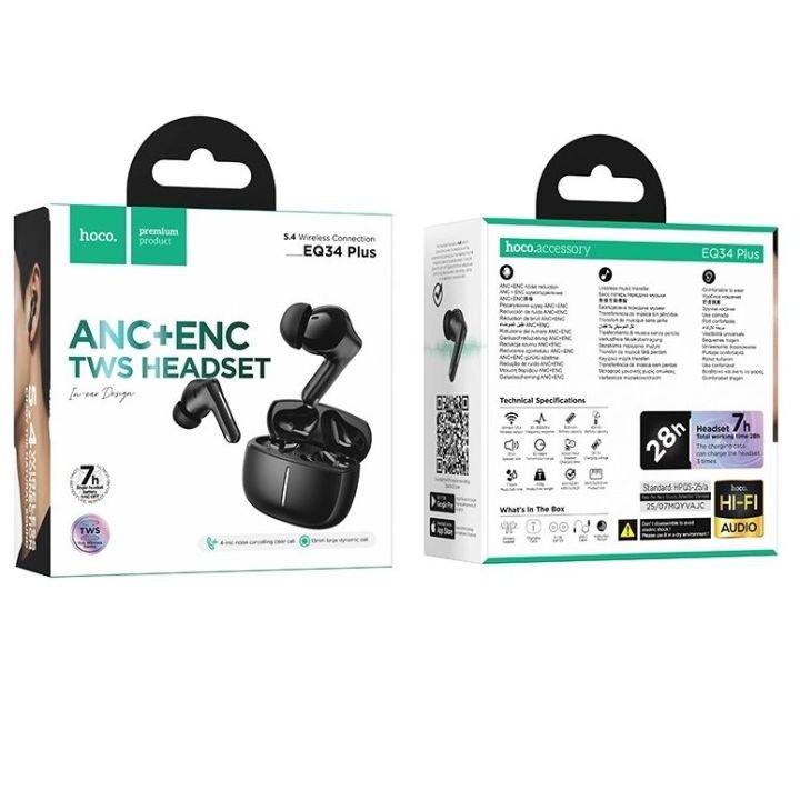 HOCO EQ34 Plus ANC+ENC Earbuds - Image 2