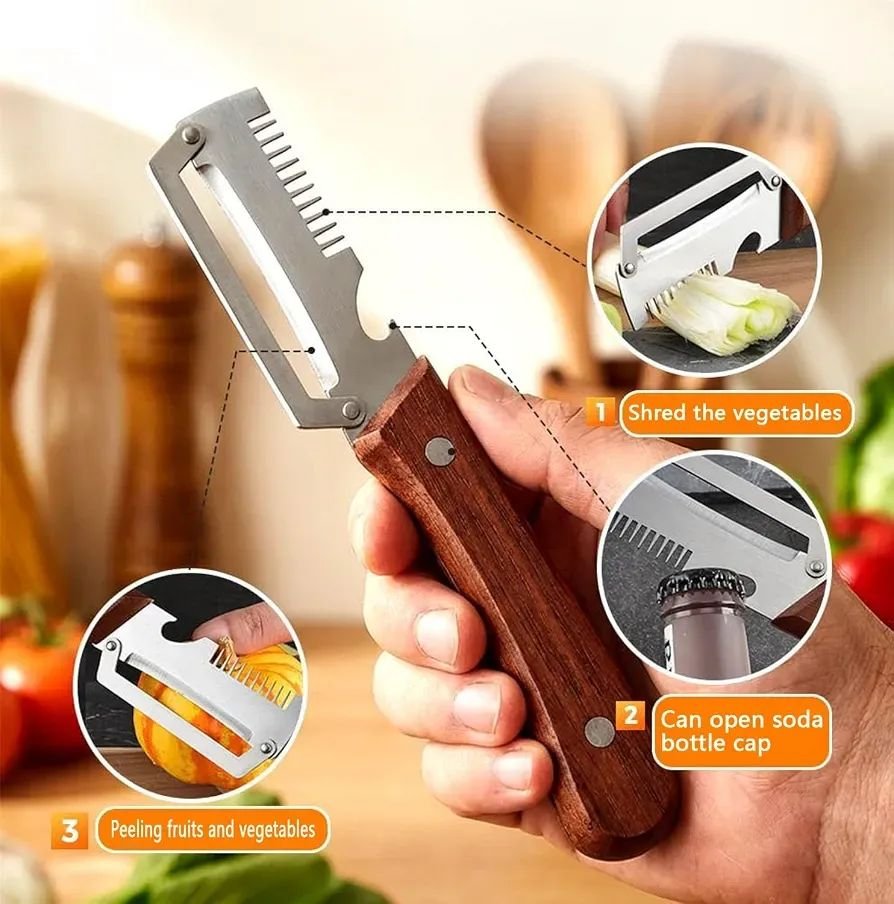 3-in-1 Multifunctional Onion & Fruit Cutter 2 Pieces - Image 2